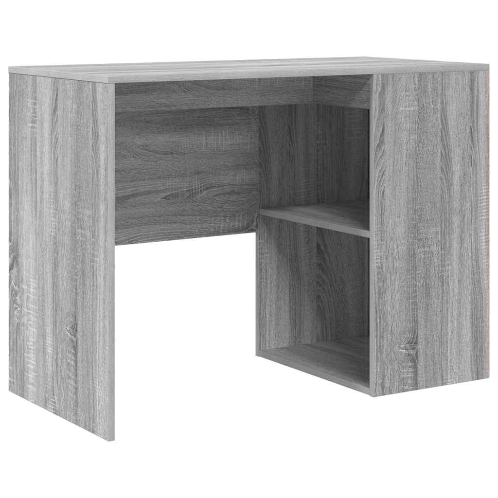 Hjørneskrivebord Grå Sonoma-eg 102 X 50 X 75 Cm Konstrueret Træ - Billede 5