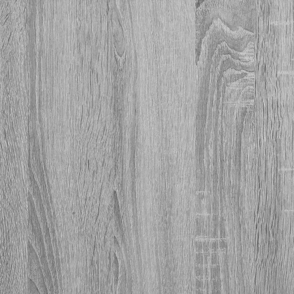 Hjørneskrivebord Grå Sonoma-eg 102 X 50 X 75 Cm Konstrueret Træ - Billede 12