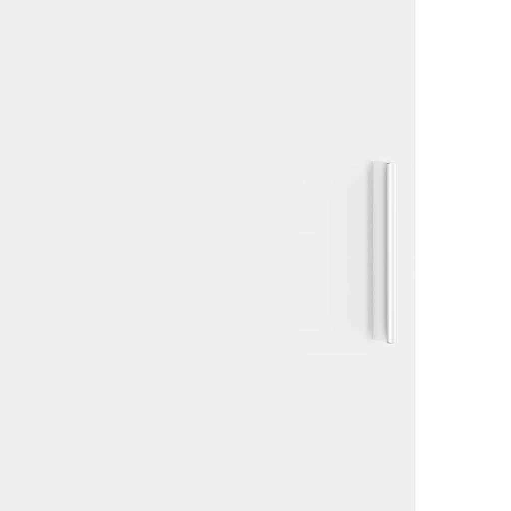 Skrivebord Med Opbevaring 2 Pcs Hvid 78,5 X 37 X 154,5 Cm - Billede 13