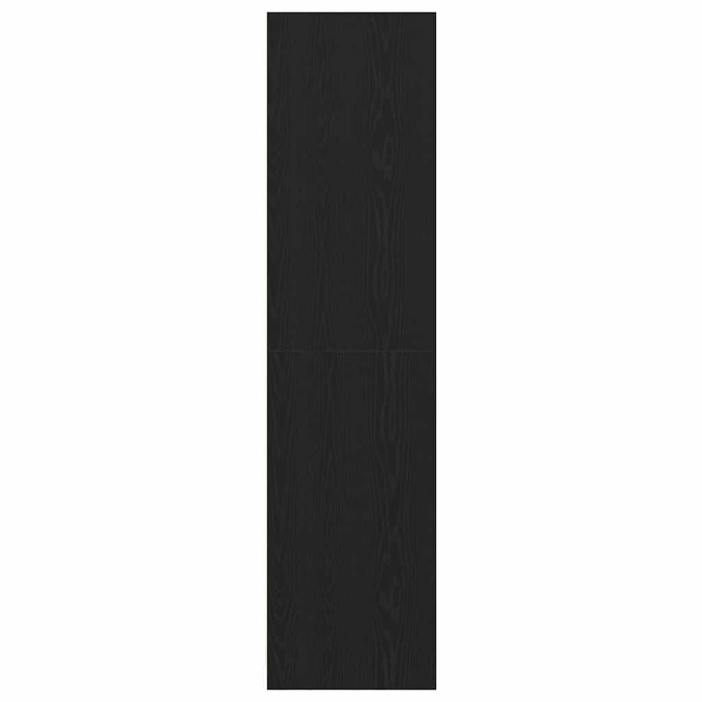 Garderobeskab Sort Eg 30 X 50 X 200 Cm Konstrueret Træ - Billede 7