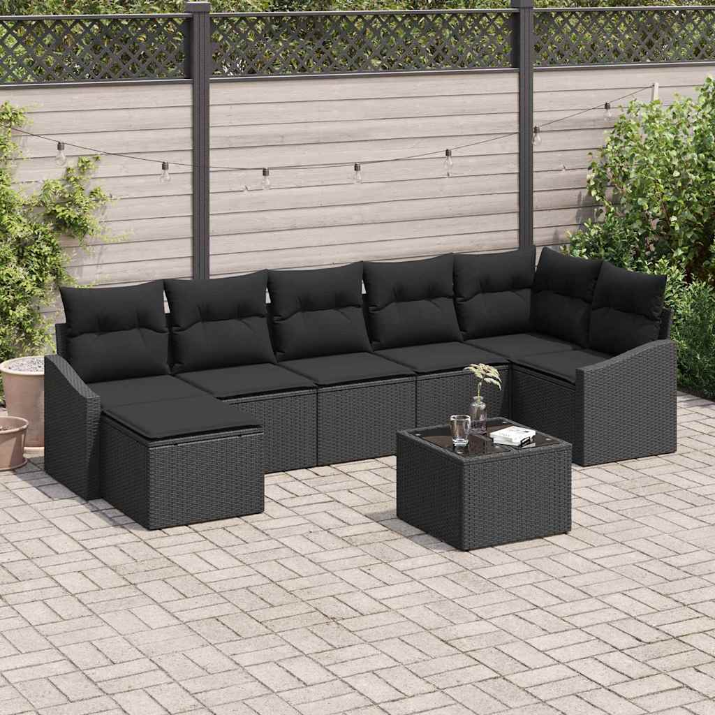 Sofa Sæt Med Pude 8 Dele Polyrattan