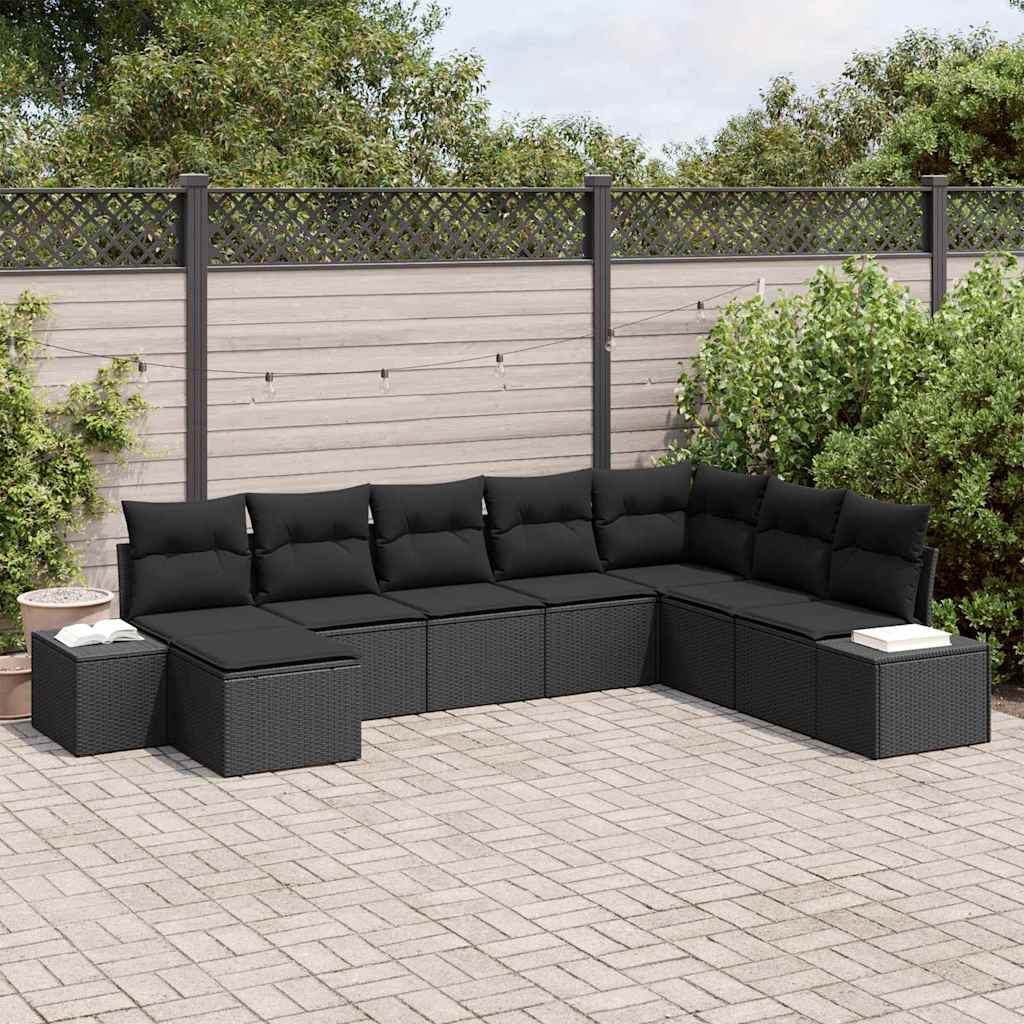 Havesofa Sæt Med Pude 8 Dele Polyrattan - Variant 3347183