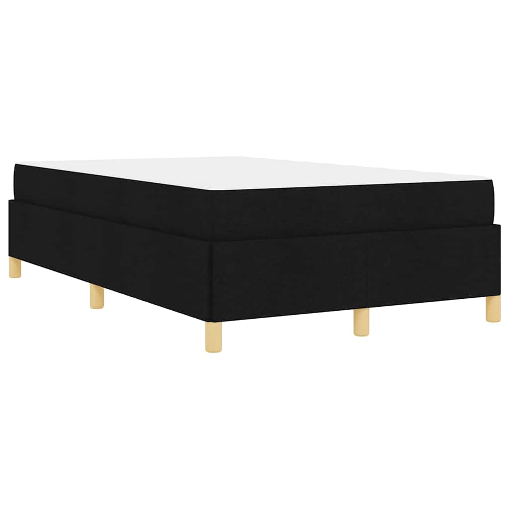Box Spring Seng Sort Og Hvid Og Sort 120 X 190 Cm Stof - Billede 8