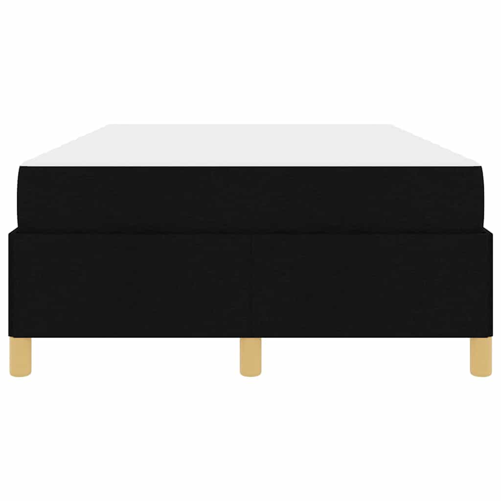 Box Spring Seng Sort Og Hvid Og Sort 120 X 190 Cm Stof - Billede 6