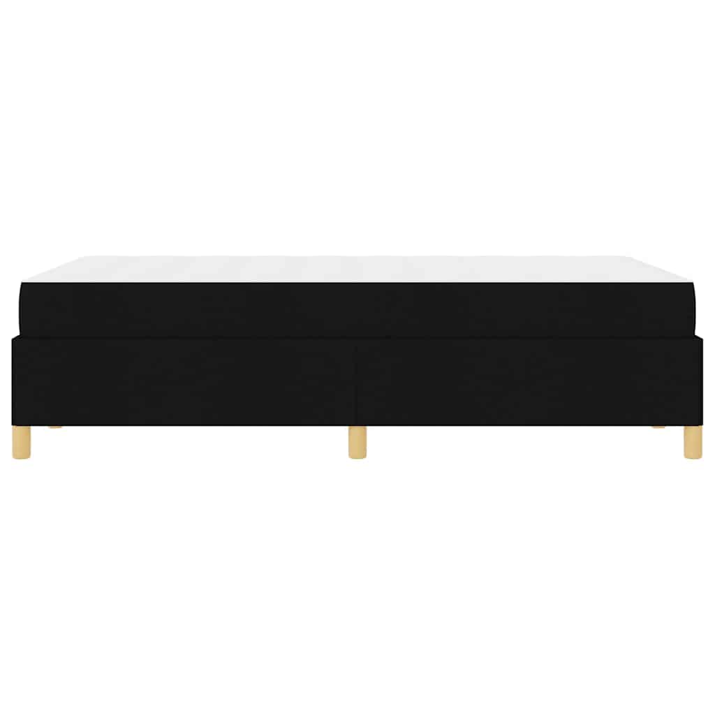Box Spring Seng Sort Og Hvid Og Sort 120 X 190 Cm Stof - Billede 7