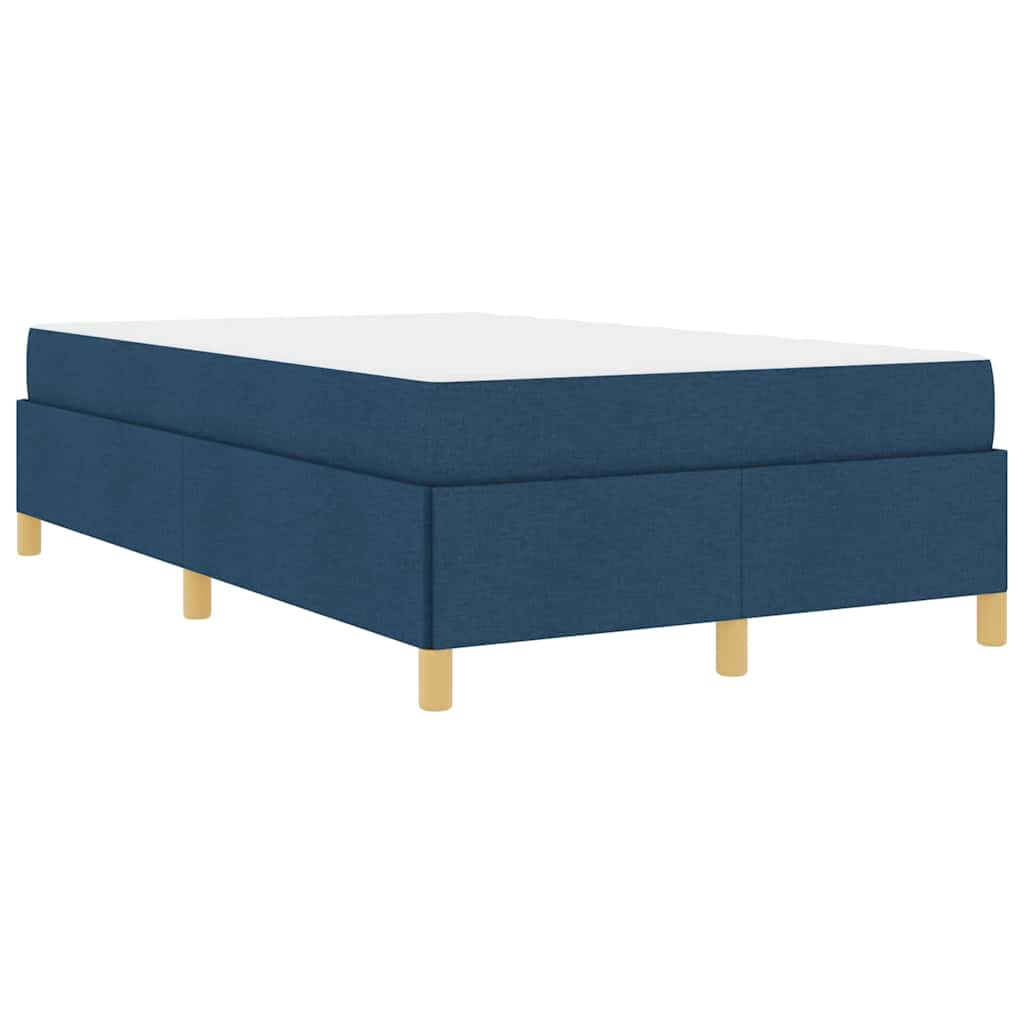 Box Spring Seng Med Madras Blå 120 X 190 Cm Stof - Billede 2