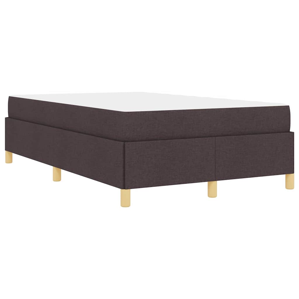 Box Spring Seng Hvid Og Mørkebrun 120 X 200 Cm Polyester - Billede 11