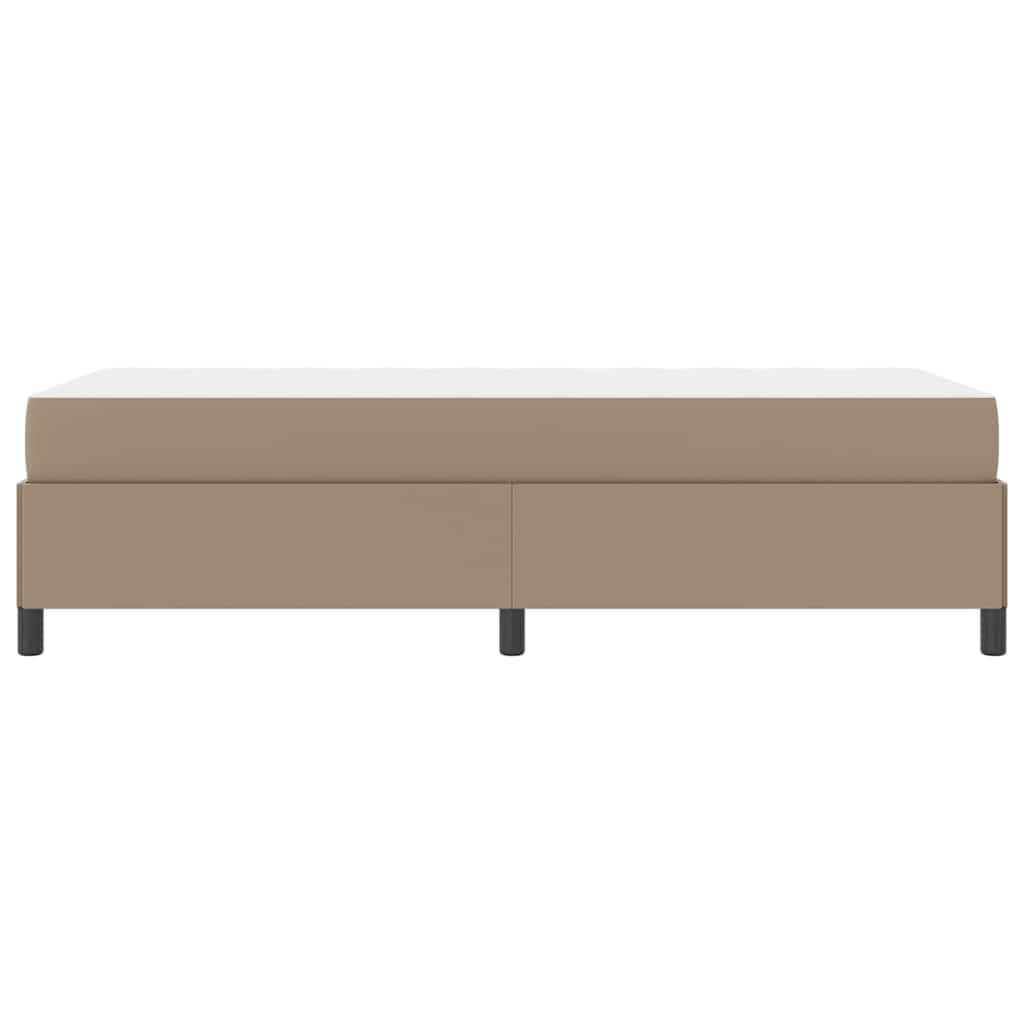 Sengeramme Med Madras Cappuccino 90 X 190 Cm Kunstlæder - Billede 7
