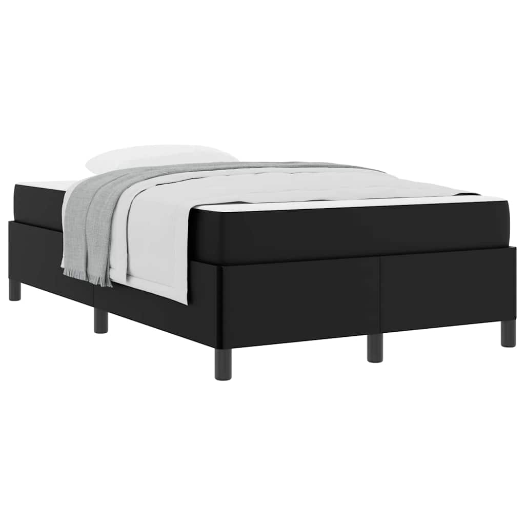 Sengeramme Med Madras Med Madras Sort 120 X 190 Cm Kunstlæder - Billede 3