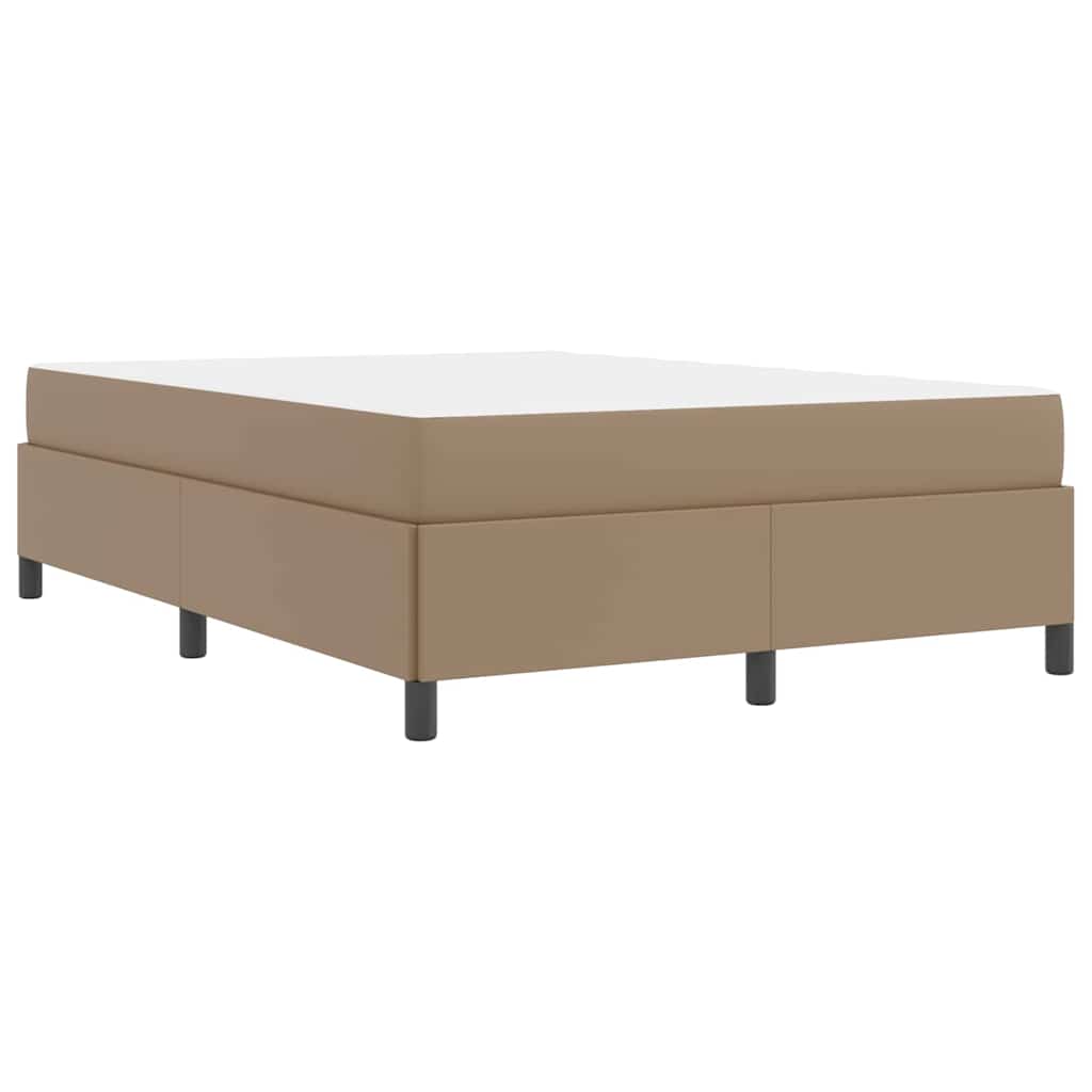 Sengeramme Med Madras Cappuccino 140 X 190 Cm Kunstlæder - Billede 8