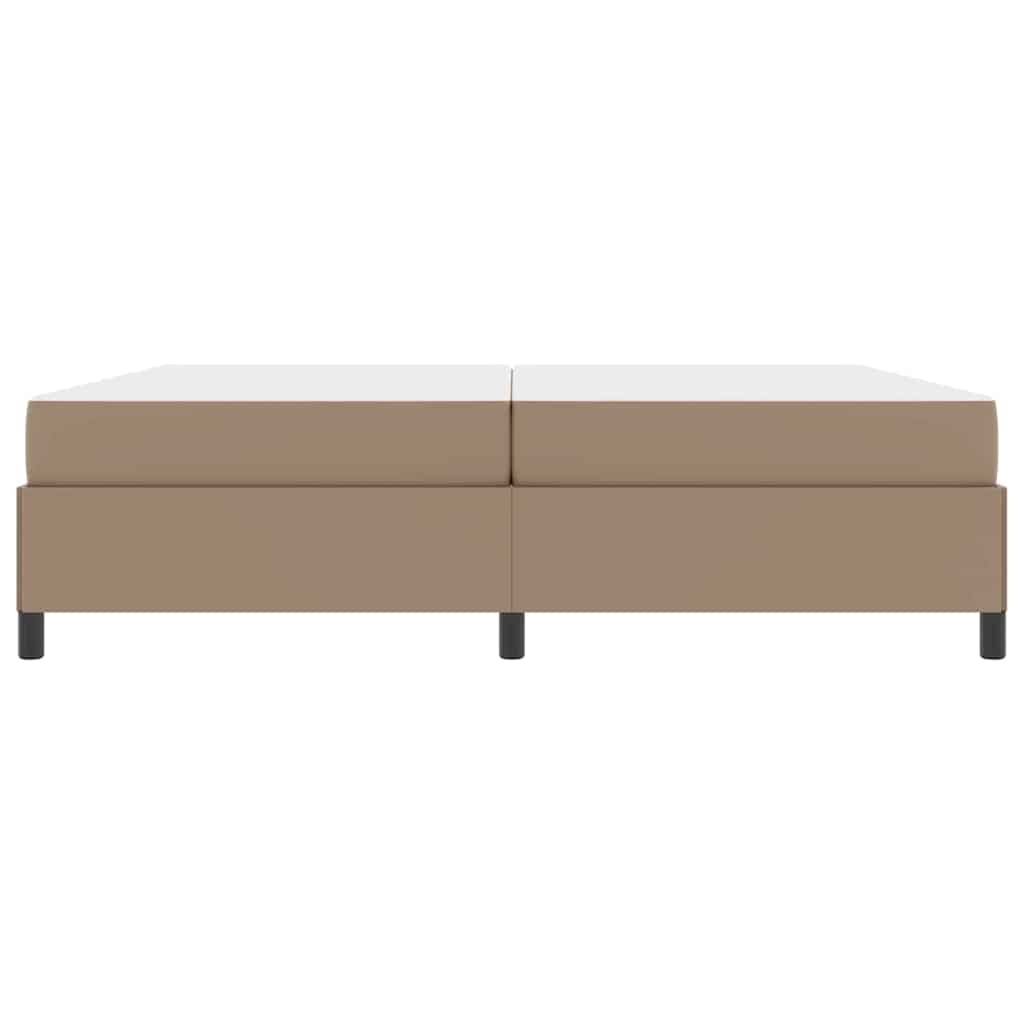 Sengeramme Med Madras Cappuccino 200 X 200 Cm Kunstlæder - Billede 6