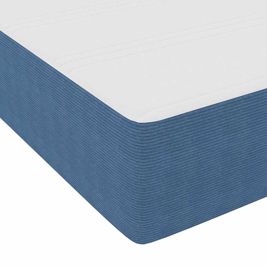 Sengestel Blå 100 X 200 Cm Corduroy Stof - Billede 10