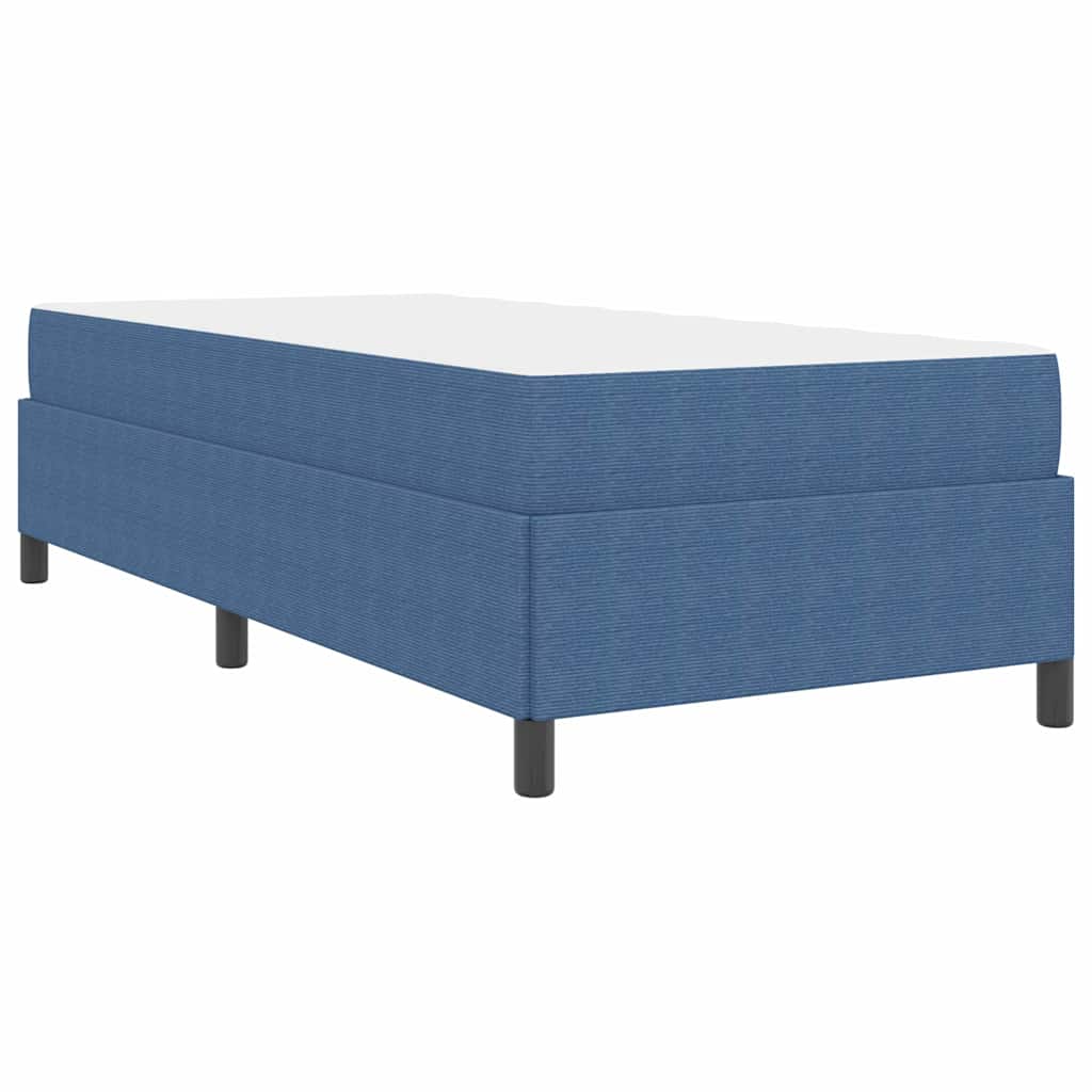 Sengestel Blå 100 X 200 Cm Corduroy Stof - Billede 8
