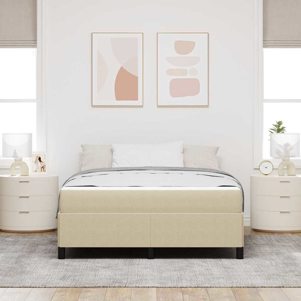 Sengestel Lysegrå 140 X 200 Cm Corduroy Stof - Billede 4