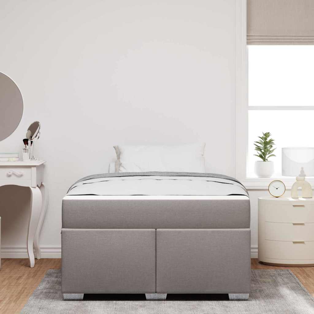 Sengestel Gråbrun 120 X 190 Cm Stof - Billede 4