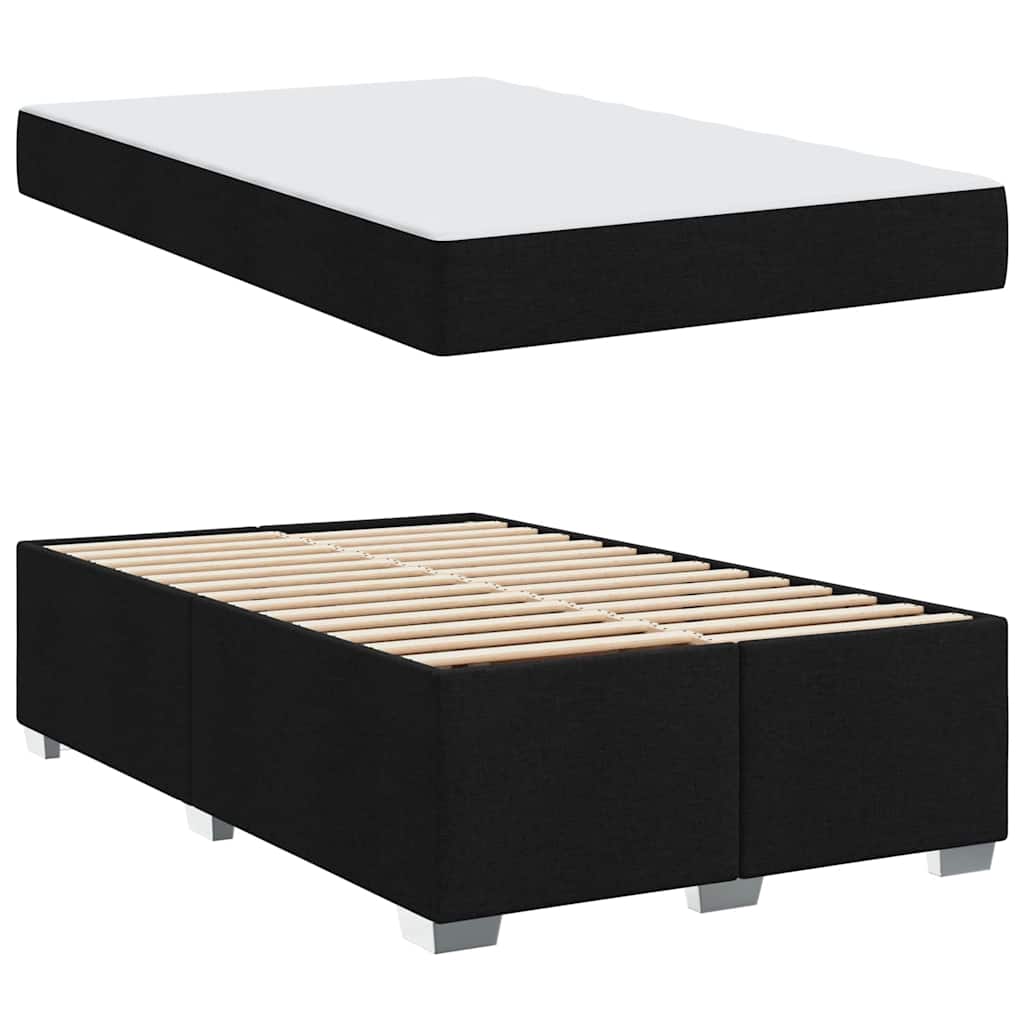 Sengestel Sort 120 X 200 Cm Stof - Billede 5