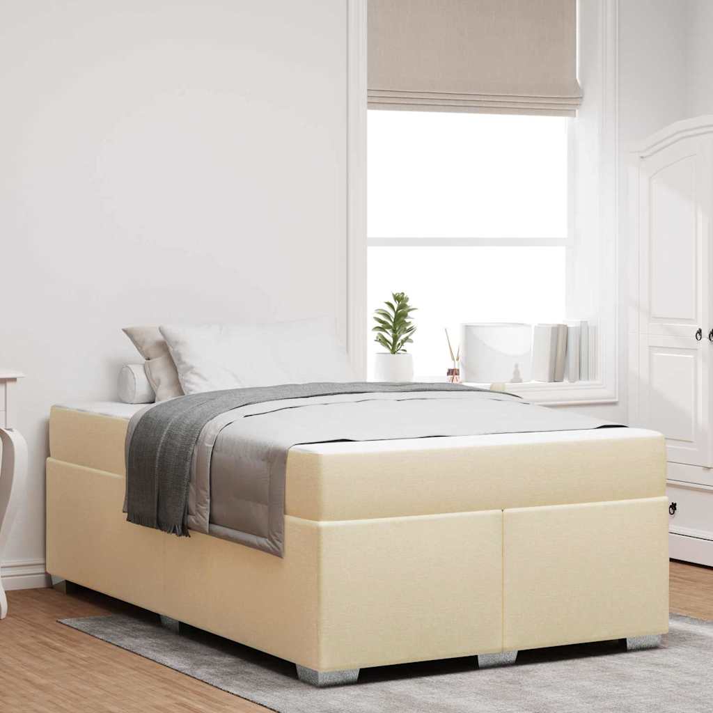Sengestel Creme 120 X 200 Cm Stof - Hovedbillede