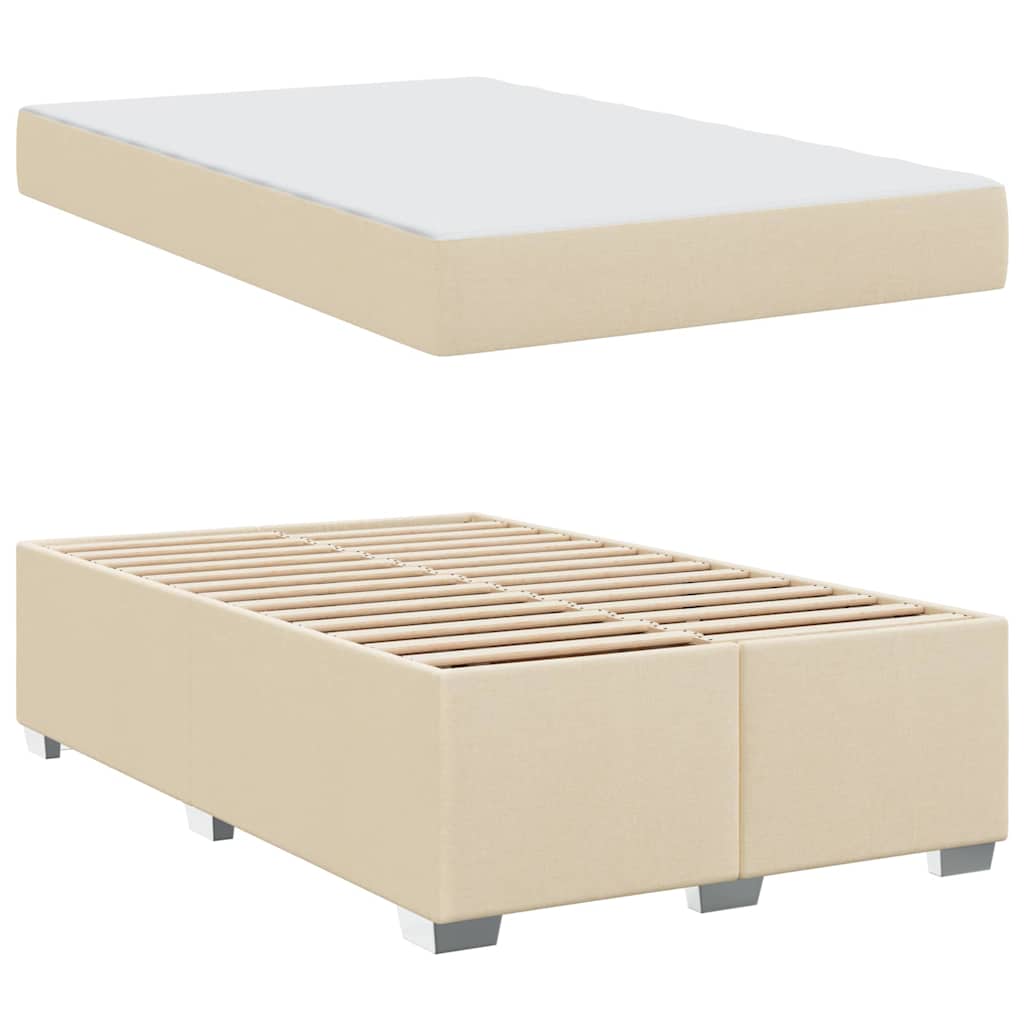 Sengestel Creme 120 X 200 Cm Stof - Billede 5