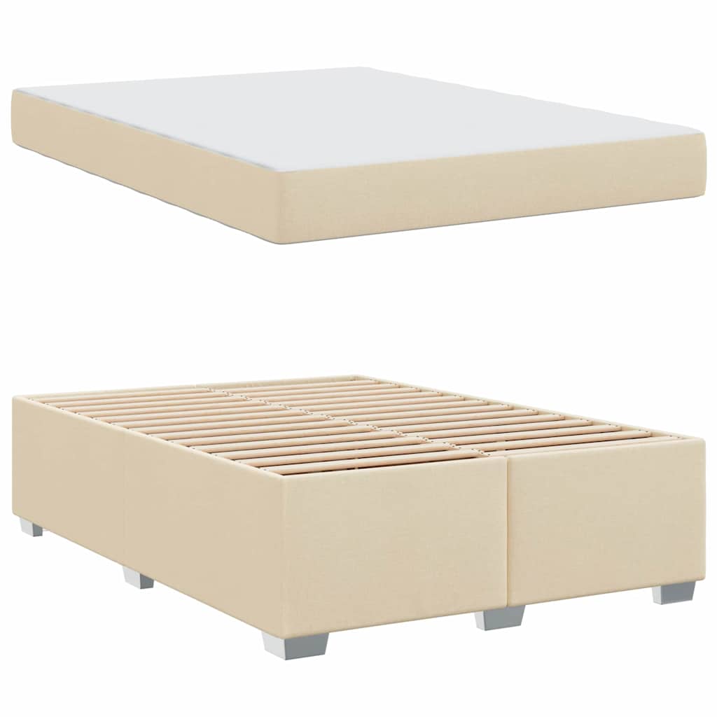 Sengestel Creme 160 X 200 Cm Stof - Billede 4