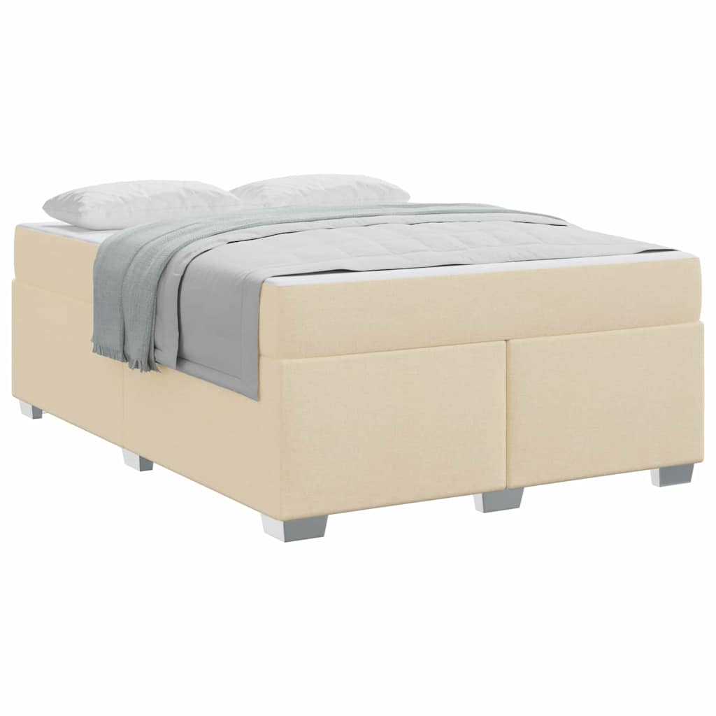 Sengestel Creme 160 X 200 Cm Stof - Billede 3