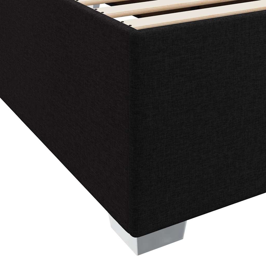 Sengestel Sort 180 X 200 Cm Stof - Billede 9