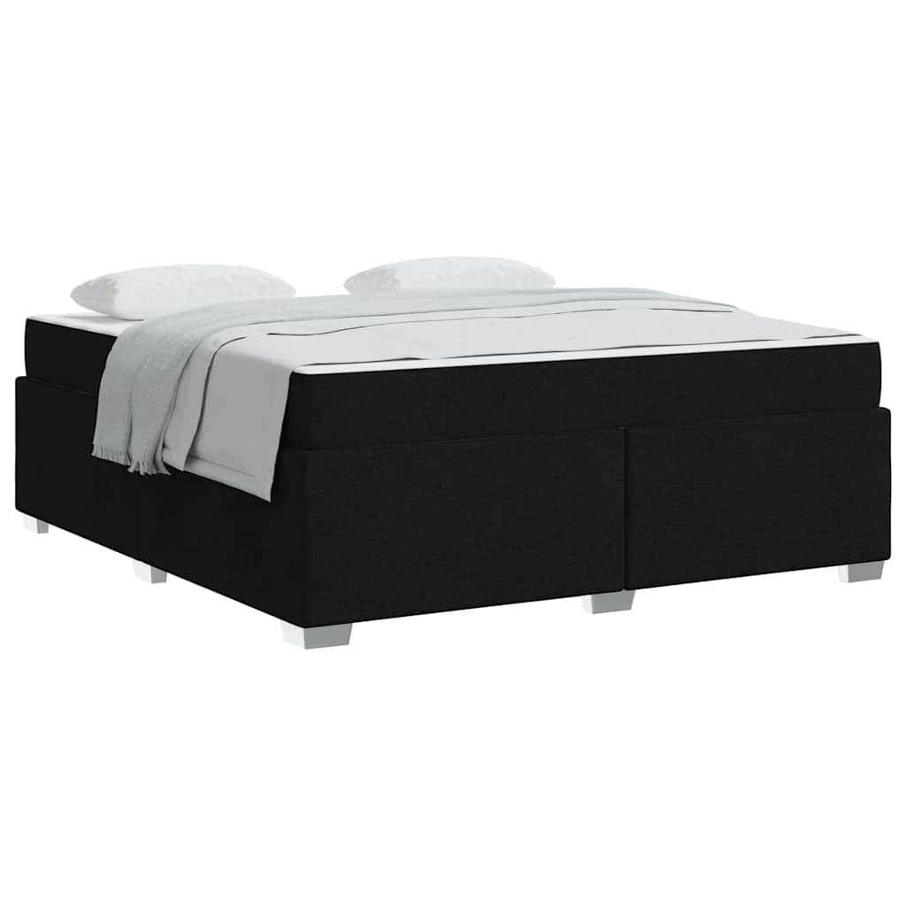 Sengestel Sort 180 X 200 Cm Stof - Billede 3