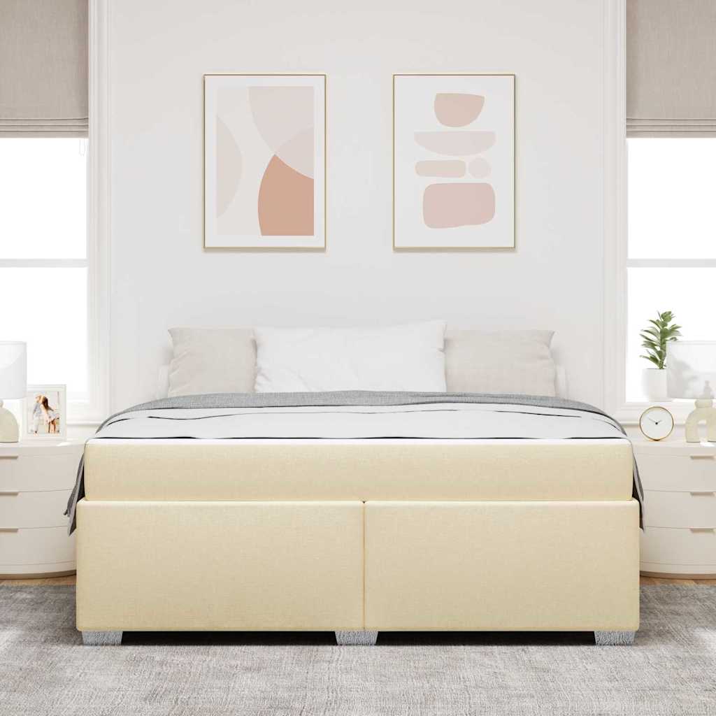 Sengestel Creme 180 X 200 Cm Stof - Billede 4