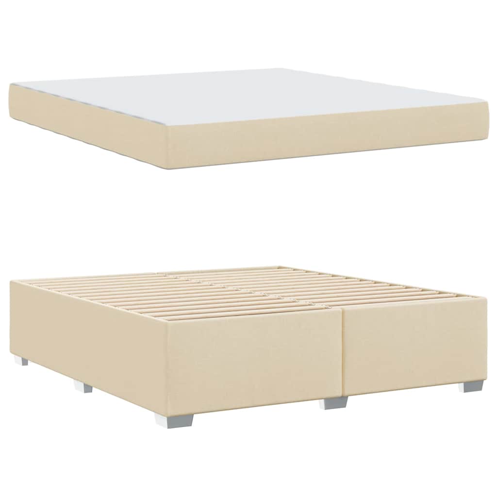 Sengestel Creme 180 X 200 Cm Stof - Billede 5