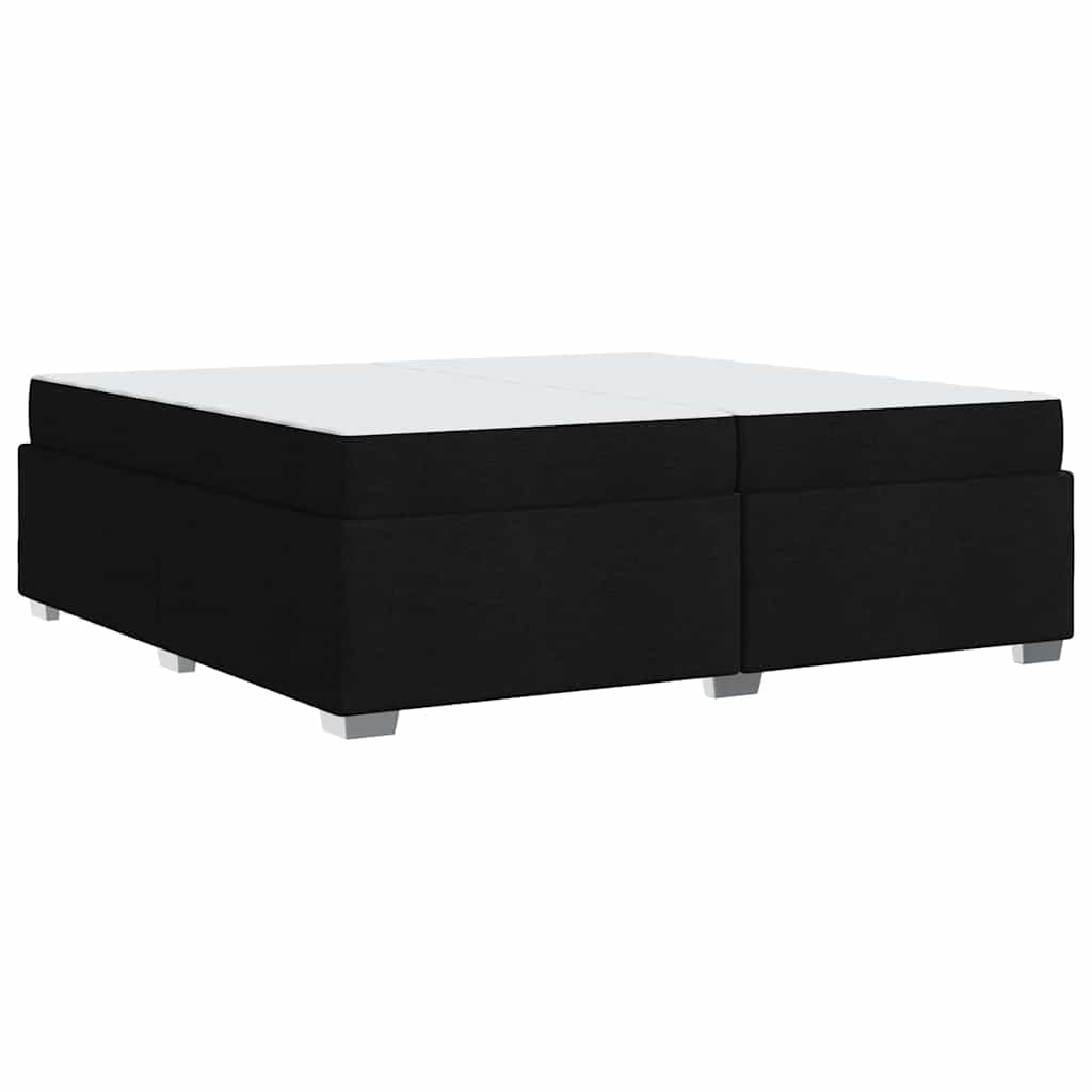 Sengestel Sort 200 X 200 Cm Stof - Billede 2