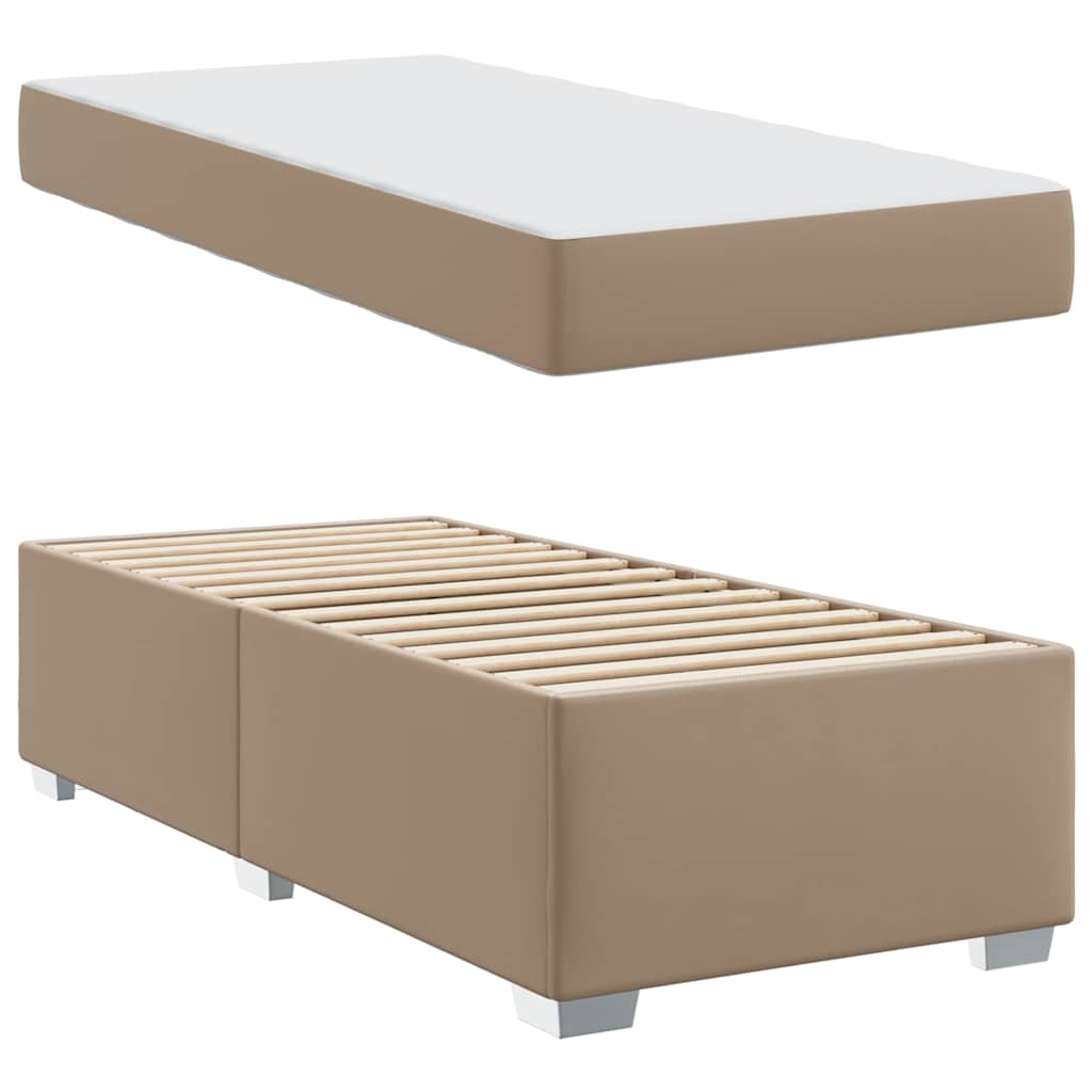 Sengestel Cappuccino 90 X 200 Cm Kunstlæder - Billede 3