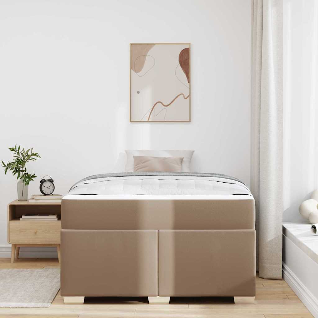 Sengestel Cappuccino 120 X 190 Cm Kunstlæder - Billede 4
