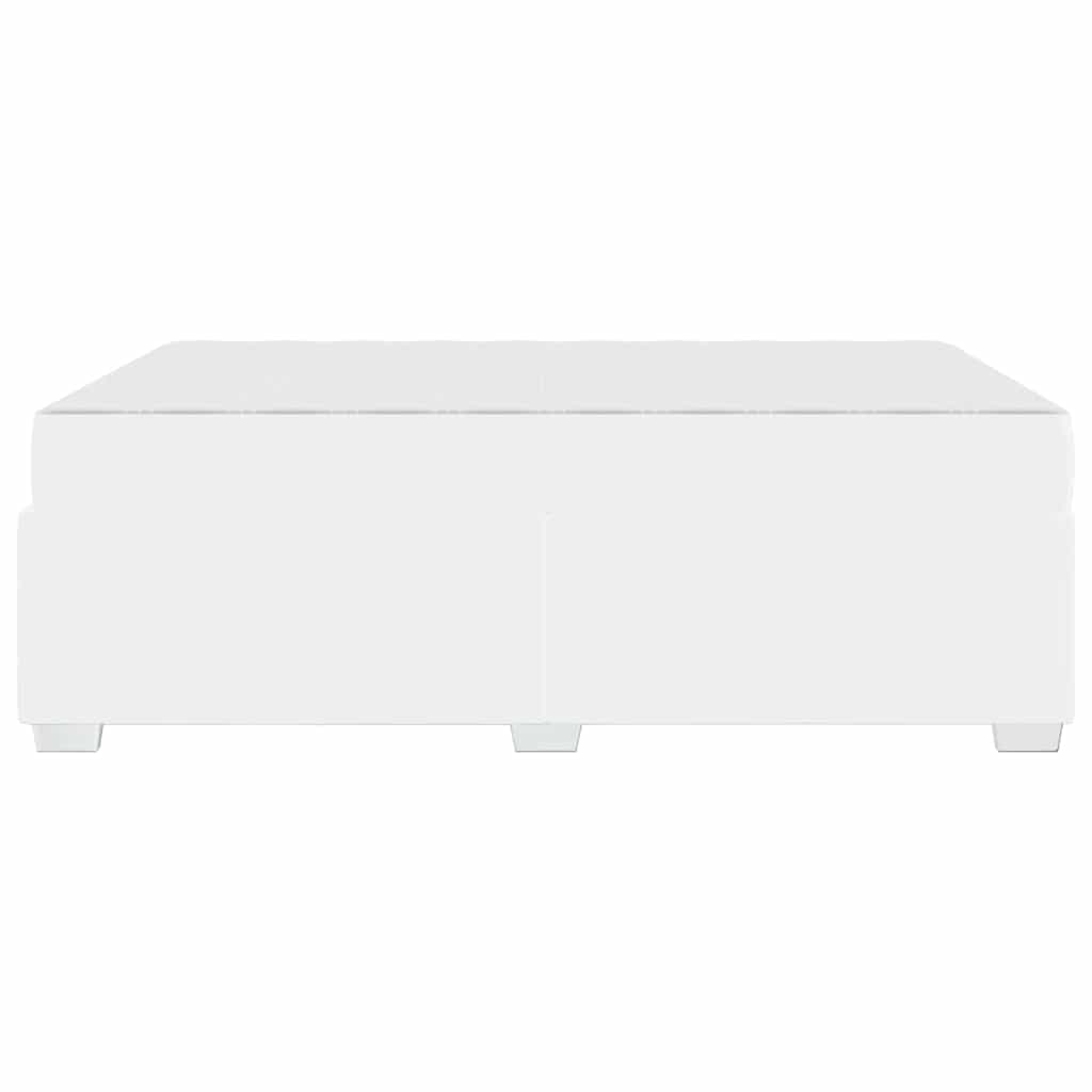 Sengestel Hvid 140 X 200 Cm Kunstlæder - Billede 7