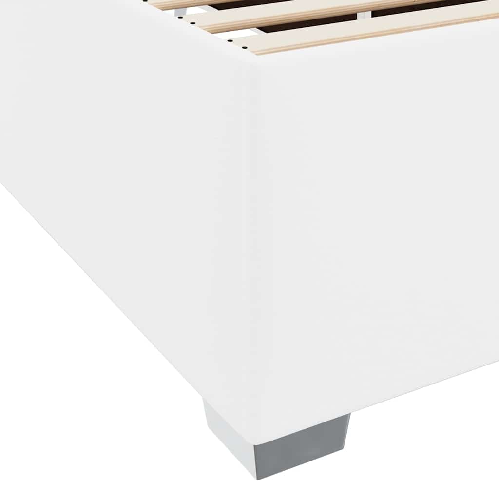 Sengestel Hvid 180 X 200 Cm Kunstlæder - Billede 9