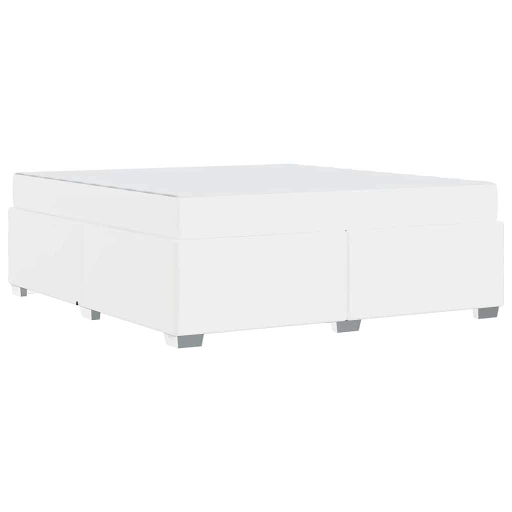 Sengestel Hvid 180 X 200 Cm Kunstlæder - Billede 8