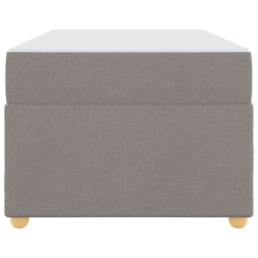 Sengestel Med Madras Gråbrun 100 X 200 Cm Stof - Billede 6