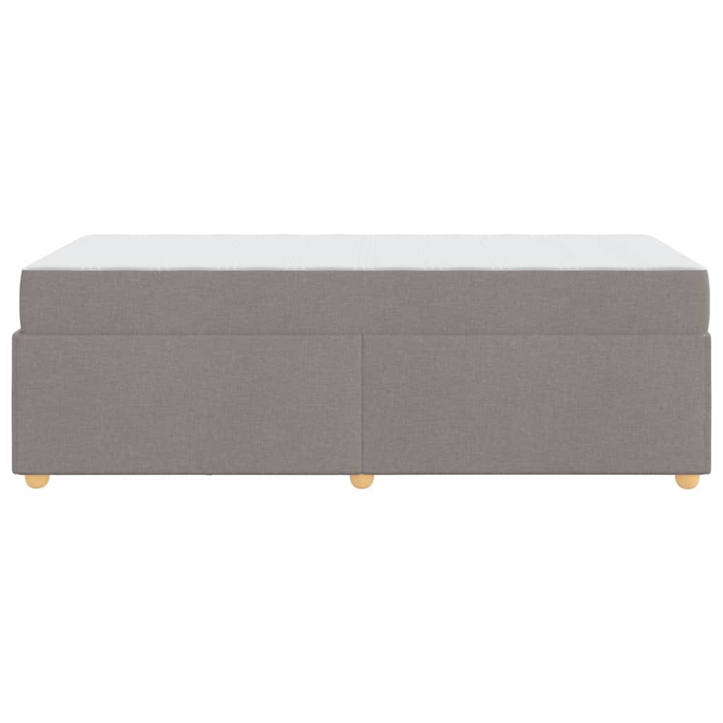 Sengestel Med Madras Gråbrun 100 X 200 Cm Stof - Billede 7