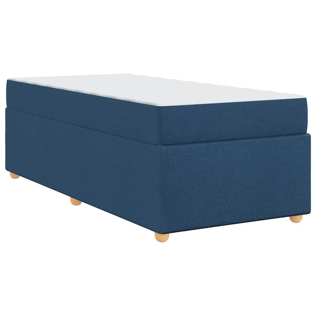 Sengestel Med Madras Blå 100 X 200 Cm Stof - Billede 8