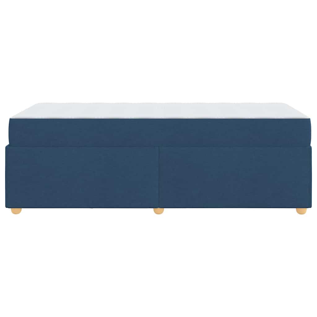 Sengestel Med Madras Blå 100 X 200 Cm Stof - Billede 7