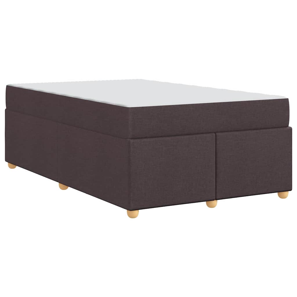 Sengestel Med Madras Mørkebrun 120 X 190 Cm Stof - Billede 8