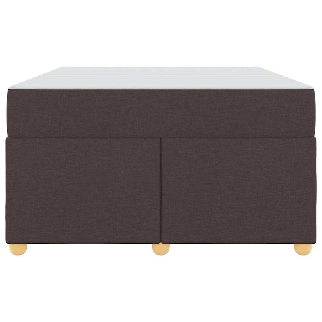 Sengestel Med Madras Mørkebrun 120 X 190 Cm Stof - Billede 6