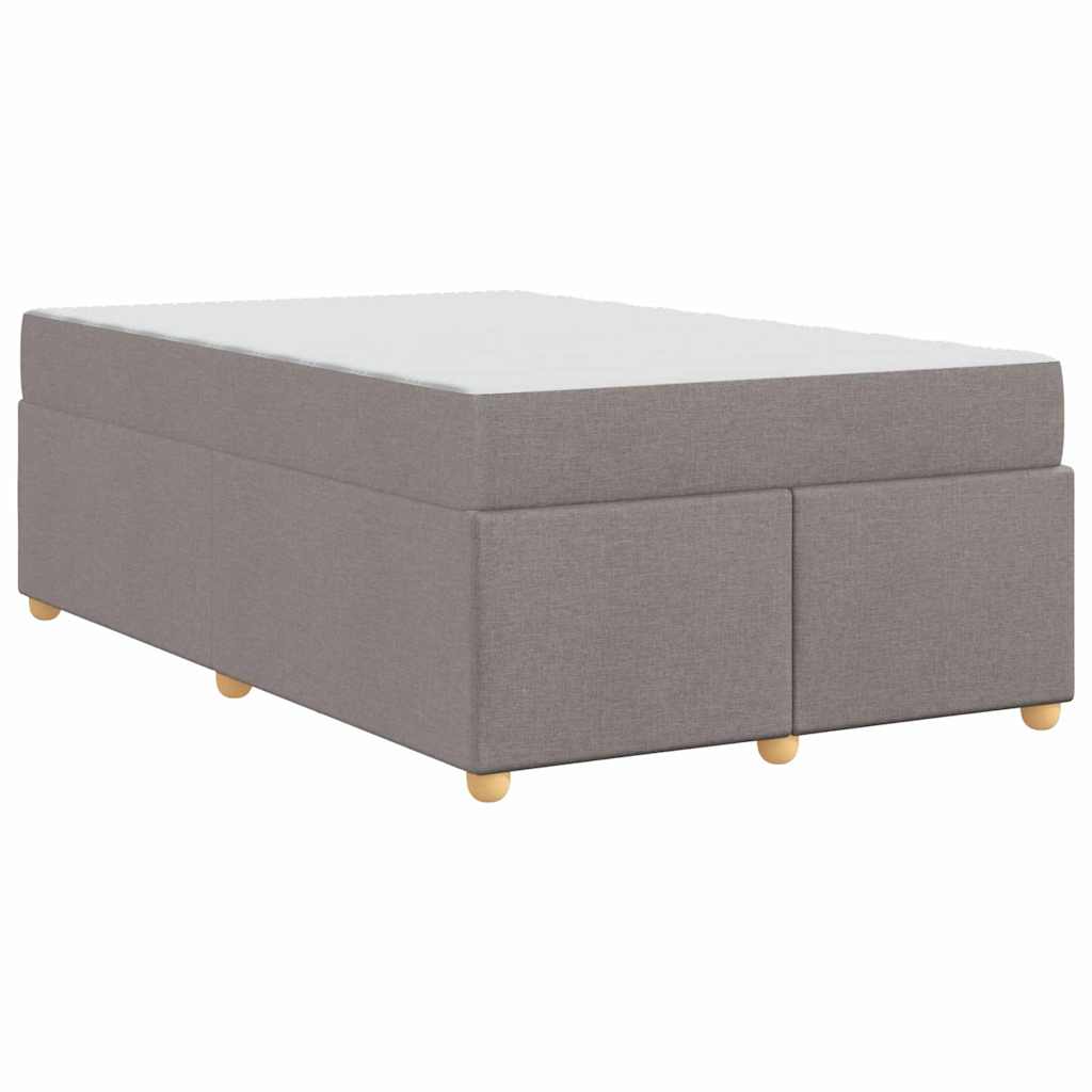 Sengestel Med Madras Gråbrun 120 X 190 Cm Stof - Billede 8
