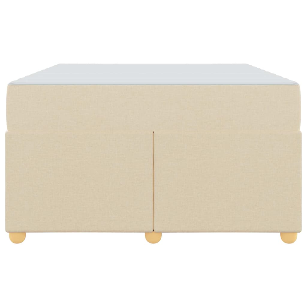 Sengestel Med Madras Creme 120 X 190 Cm Stof - Billede 6