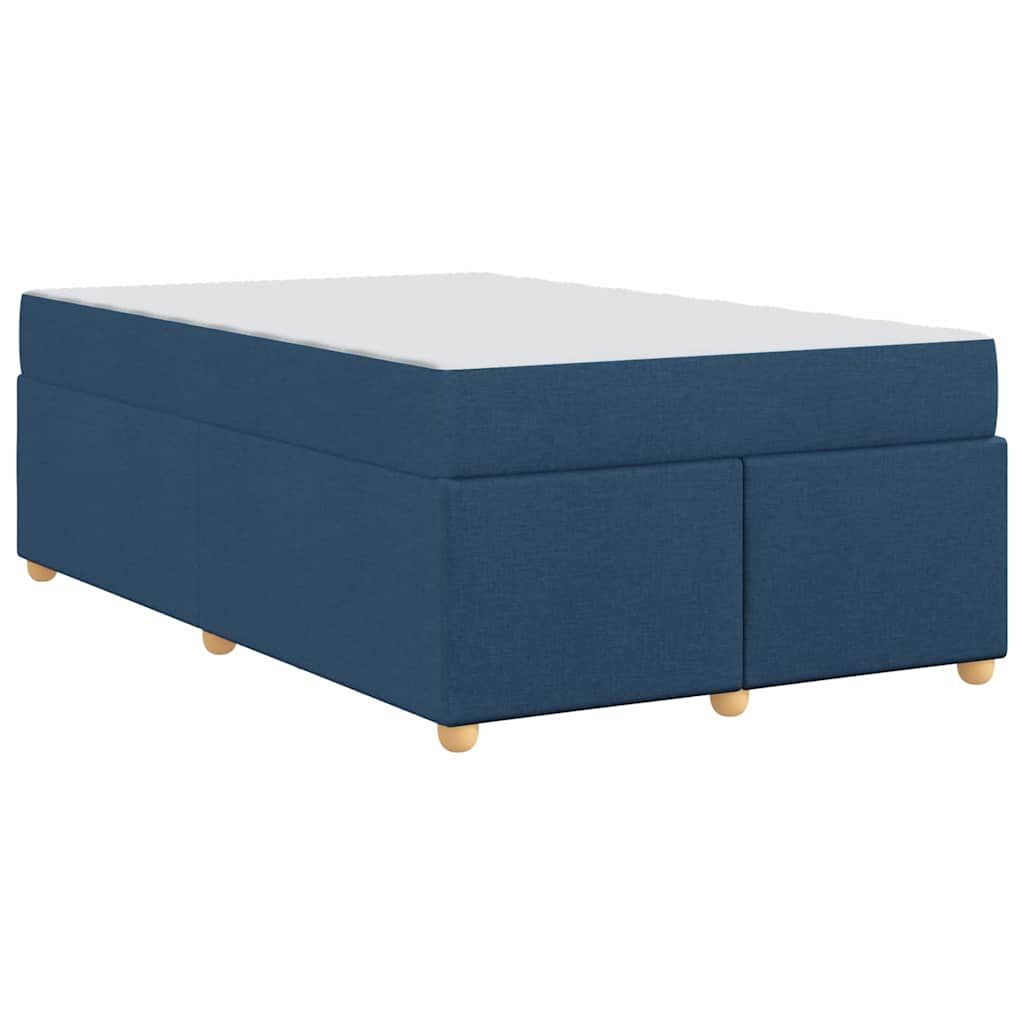 Sengestel Med Madras Blå 120 X 190 Cm Stof - Billede 8