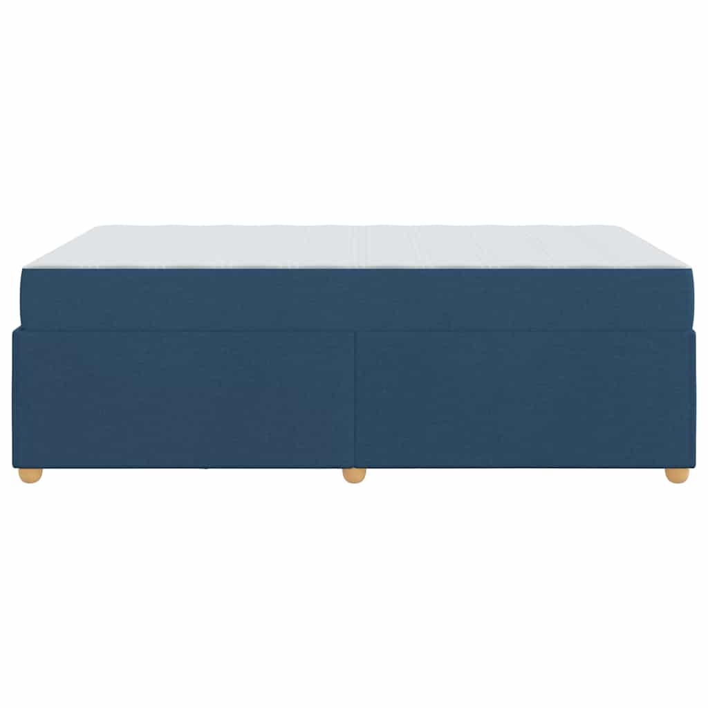 Sengestel Med Madras Blå 120 X 190 Cm Stof - Billede 7