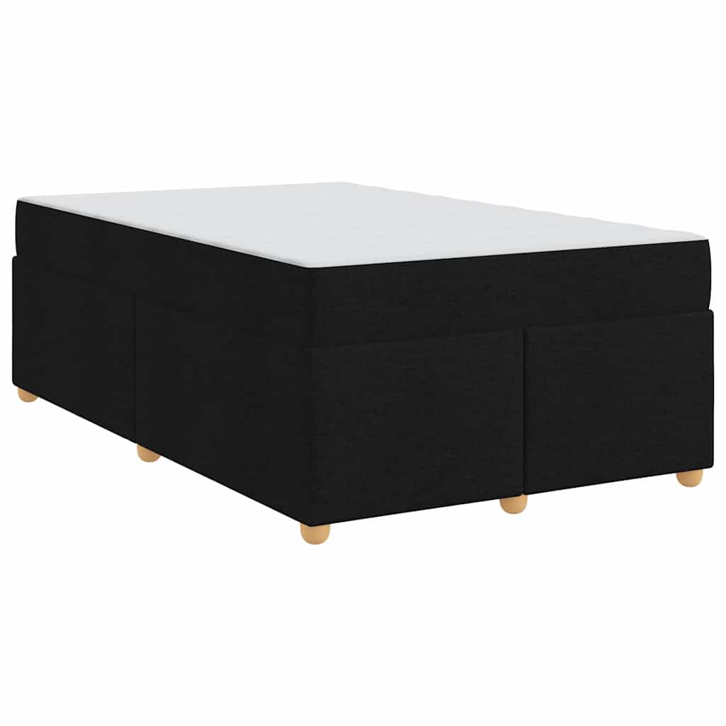 Sengestel Med Madras Sort 120 X 200 Cm Stof - Billede 2