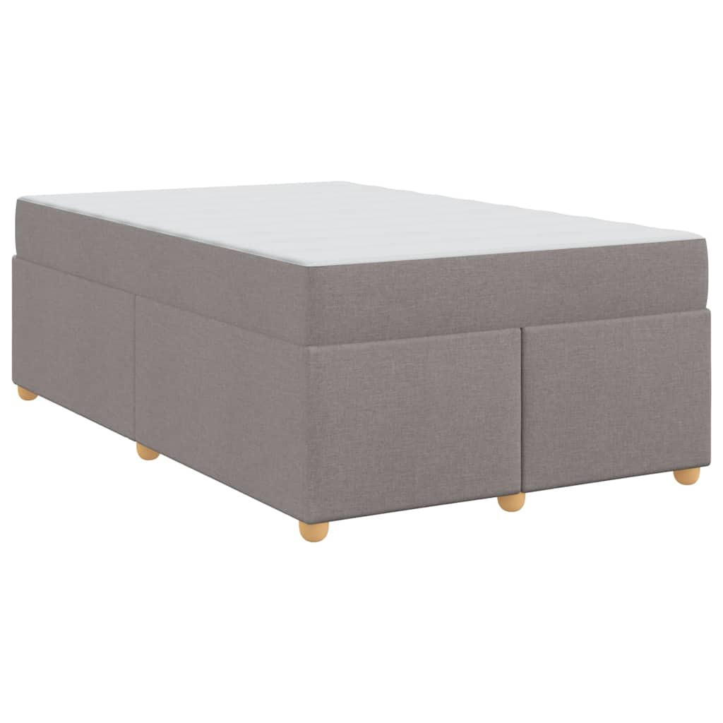 Sengestel Med Madras Gråbrun 120 X 200 Cm Stof - Billede 2