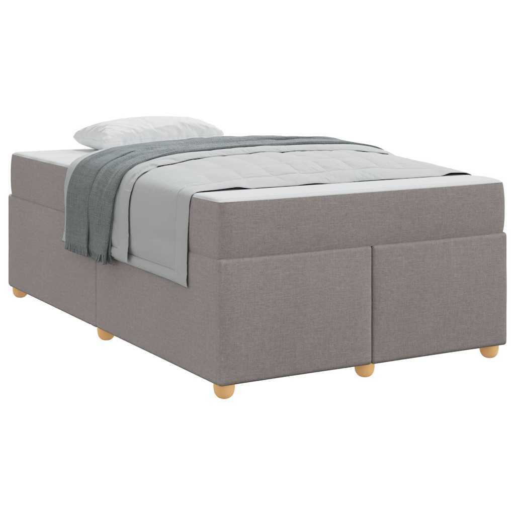 Sengestel Med Madras Gråbrun 120 X 200 Cm Stof - Billede 3