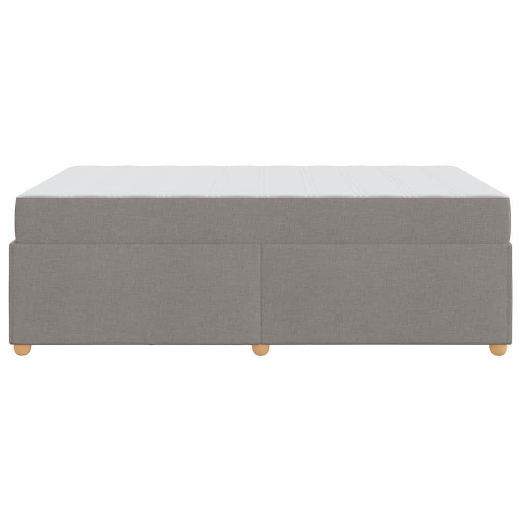 Sengestel Med Madras Gråbrun 120 X 200 Cm Stof - Billede 7