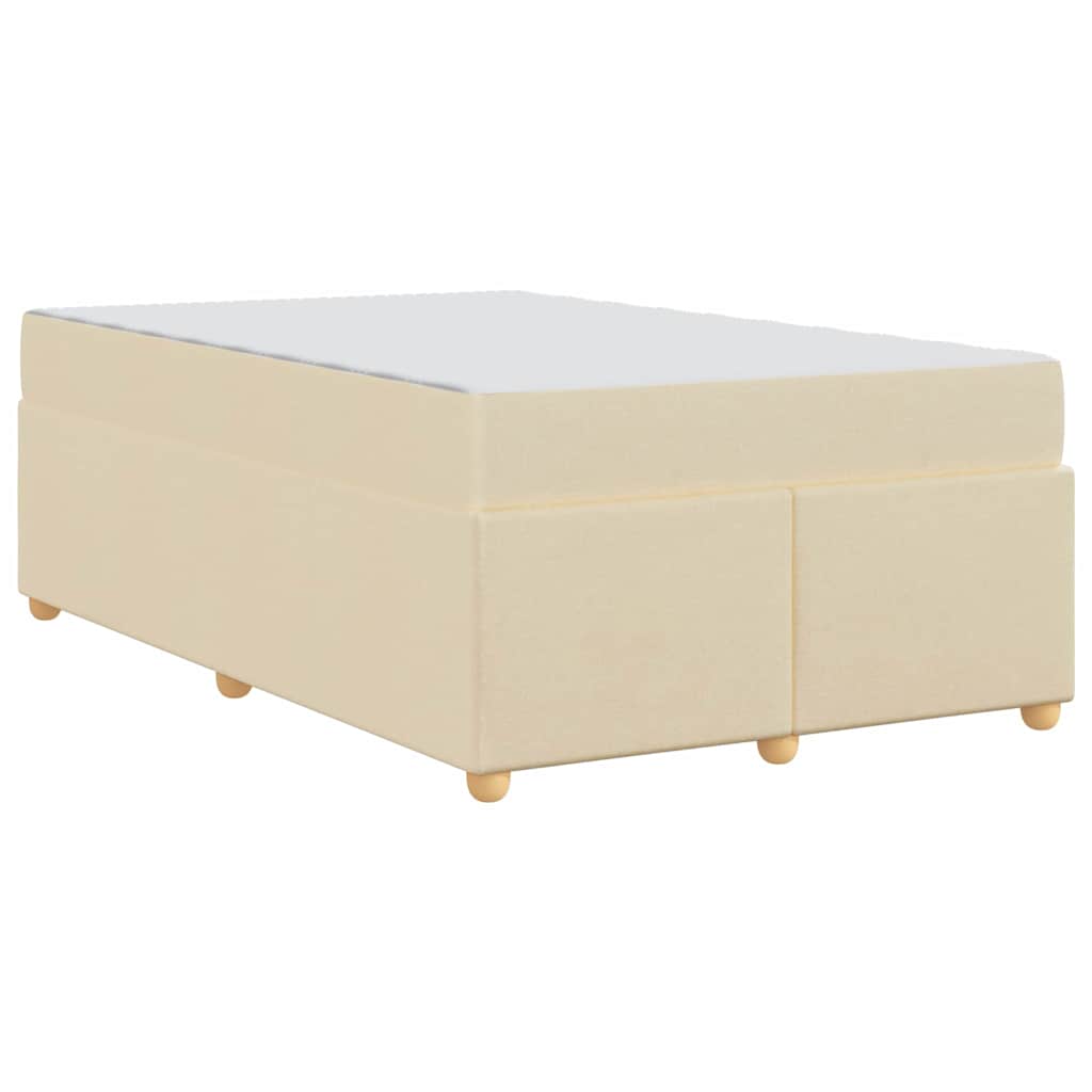 Sengestel Med Madras Creme 120 X 200 Cm Stof - Billede 8