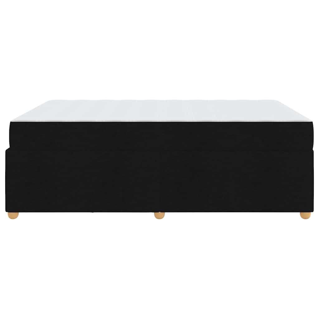 Sengestel Med Madras Sort 140 X 200 Cm Stof - Billede 7